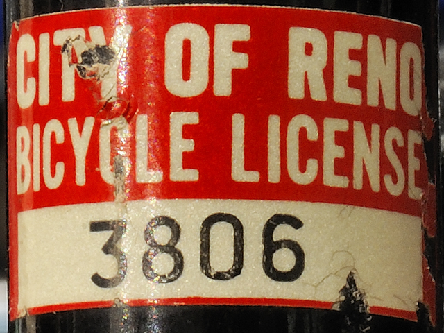 OLD BMX license